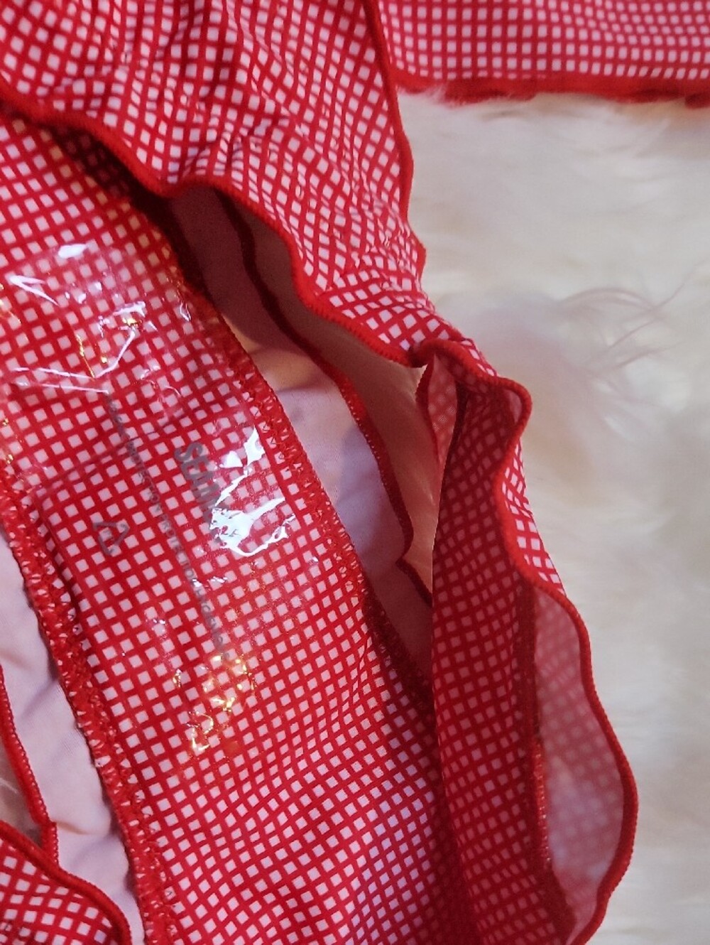 Red Gingham Two-Piece Swim Set - Picture 8 of 10